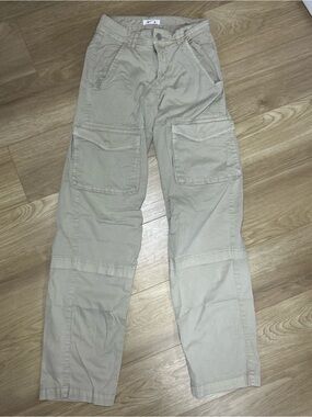 Garage Women's Beige Cargo Pants with Patch Pockets